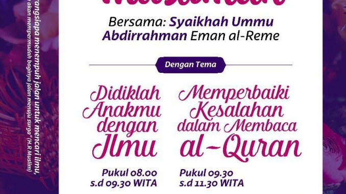 Didiklah anakmu dengan ilmu
